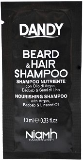 Šampón pre šetrné umývanie vlasov a fúzov Dandy Beard a Hair - 10 ml (OPUB1192) 2