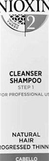 Šampón pre silne rednúce prírodné vlasy Nioxin System 2 Cleanser Shampoo - 1000 ml (81537226) + darček zadarmo 5
