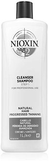 Šampón pre silne rednúce prírodné vlasy Nioxin System 2 Cleanser Shampoo - 1000 ml (81537226) + darček zadarmo 2