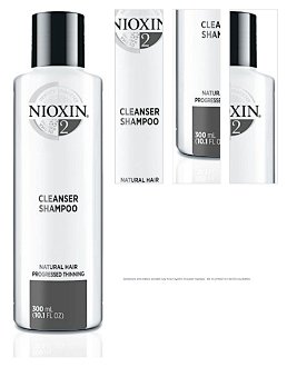Šampón pre silne rednúce prírodné vlasy Nioxin System 2 Cleanser Shampoo - 300 ml (81593273) + darček zadarmo 1