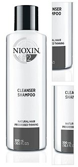Šampón pre silne rednúce prírodné vlasy Nioxin System 2 Cleanser Shampoo - 300 ml (81593273) + darček zadarmo 3