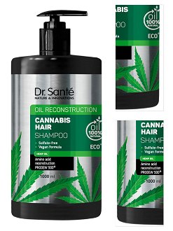 Šampón pre slabé a poškodené vlasy Dr. Santé Cannabis Hair - 1000 ml + DARČEK ZADARMO 3