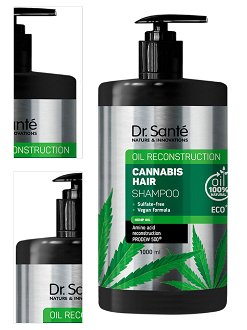 Šampón pre slabé a poškodené vlasy Dr. Santé Cannabis Hair - 1000 ml + DARČEK ZADARMO 4