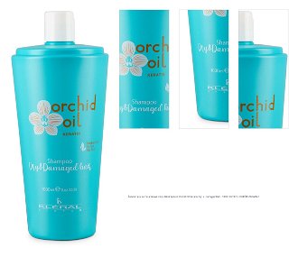Šampón pre suché a lámavé vlasy Kléral System Orchid Oil Keratin Dry  a  Damaged Hair - 1000 ml (197) + DARČEK ZADARMO 1