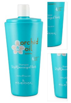 Šampón pre suché a lámavé vlasy Kléral System Orchid Oil Keratin Dry  a  Damaged Hair - 1000 ml (197) + DARČEK ZADARMO 3