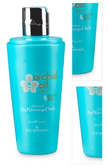 Šampón pre suché a lámavé vlasy Kléral System Orchid Oil Keratin Dry  a  Damaged Hair Shampoo - 300 ml (191) + darček zadarmo 3