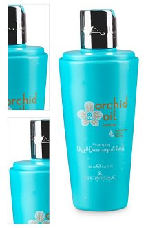 Šampón pre suché a lámavé vlasy Kléral System Orchid Oil Keratin Dry  a  Damaged Hair Shampoo - 300 ml (191) + darček zadarmo 4