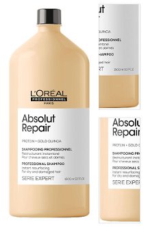 Šampón pre suché a poškodené vlasy Loréal Professionnel Serie Expert Absolut Repair - 1500 ml - L’Oréal Professionnel + darček zadarmo 3