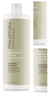 Šampón pre všetky typy vlasov Paul Mitchell Clean Beauty Everyday - 1000 ml (121004) + darček zadarmo 3