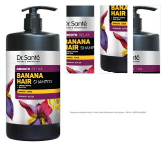 Šampon pre vyhladenie vlasov Dr. Santé Smooth Relax Banana Hair Shampoo - 1000 ml + darček zadarmo 1