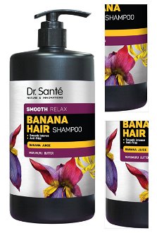 Šampon pre vyhladenie vlasov Dr. Santé Smooth Relax Banana Hair Shampoo - 1000 ml + darček zadarmo 3