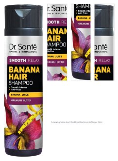 Šampon pre vyhladenie vlasov Dr. Santé Smooth Relax Banana Hair Shampoo - 250 ml 1