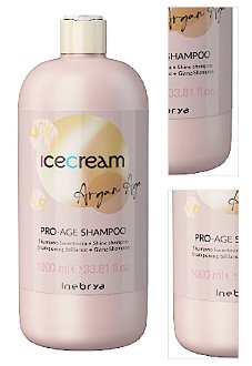 Šampón pre žiarivý lesk vlasov Inebrya Ice Cream Argan Age Pro-Age Shampoo - 1000 ml (771026330) + darček zadarmo 3