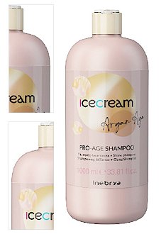 Šampón pre žiarivý lesk vlasov Inebrya Ice Cream Argan Age Pro-Age Shampoo - 1000 ml (771026330) + darček zadarmo 4