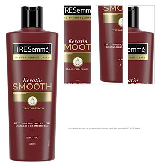 Šampón s keratínom pre hladké vlasy bez krepovatenia Tresemmé Keratin Smooth - 400 ml (68665519, 68347409) + darček zadarmo 1