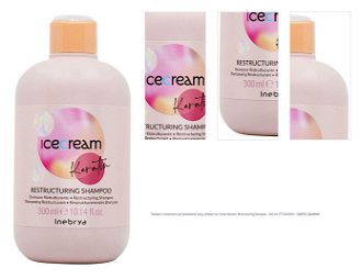 Šampón s keratínom pre poškodené vlasy Inebrya Ice Cream Keratin Restructuring Shampoo - 300 ml (771026309) + darček zadarmo 1