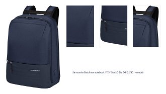 Samsonite Batoh na notebook 17,3'' StackD Biz EXP 22/30 l - modrá 1