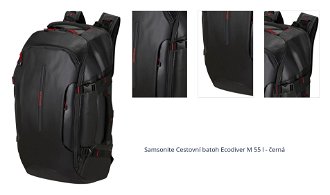 Samsonite Cestovní batoh Ecodiver M 55 l - černá 1