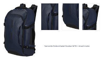 Samsonite Cestovní batoh Ecodiver M 55 l - tmavě modrá 1