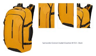 Samsonite Cestovní batoh Ecodiver M 55 l - žlutá 1