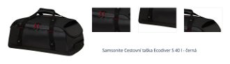 Samsonite Cestovní taška Ecodiver S 40 l - černá 1