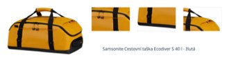 Samsonite Cestovní taška Ecodiver S 40 l - žlutá 1
