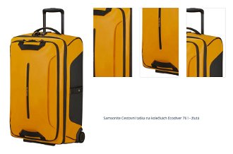 Samsonite Cestovní taška na kolečkách Ecodiver 76 l - žlutá 1