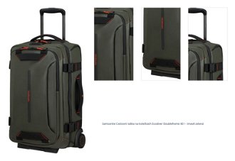 Samsonite Cestovní taška na kolečkách Ecodiver Doubleframe 40 l - tmavě zelená 1