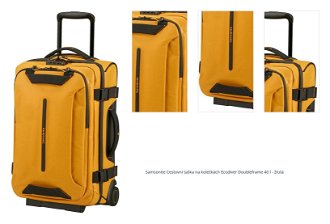 Samsonite Cestovní taška na kolečkách Ecodiver Doubleframe 40 l - žlutá 1
