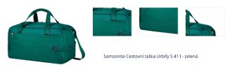 Samsonite Cestovní taška Urbify S 41 l - zelená 1