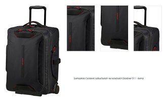 Samsonite Cestovní taška/batoh na kolečkách Ecodiver 51 l - černá 1
