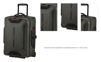 Samsonite Cestovní taška/batoh na kolečkách Ecodiver 51 l - tmavě zelená 1