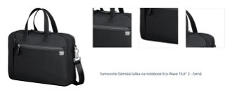 Samsonite Dámská taška na notebook Eco Wave 15,6'' 2 - černá 1