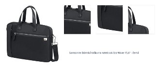 Samsonite Dámská taška na notebook Eco Wave 15,6'' - černá 1