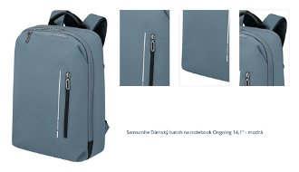 Samsonite Dámský batoh na notebook Ongoing 14,1" - modrá 1