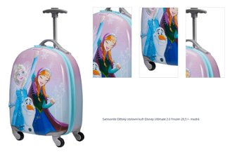 Samsonite Dětský cestovní kufr Disney Ultimate 2.0 Frozen 20,5 l - modrá 1