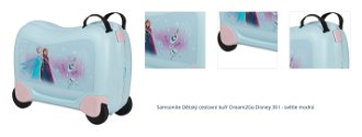 Samsonite Dětský cestovní kufr Dream2Go Disney 30 l - světle modrá 1