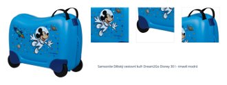 Samsonite Dětský cestovní kufr Dream2Go Disney 30 l - tmavě modrá 1