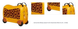 Samsonite Dětský cestovní kufr Dream2Go Ride-On 30 l - hnědá 1