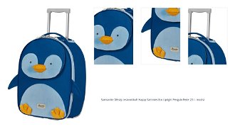 Samsonite Dětský cestovní kufr Happy Sammies Eco Upright Penguin Peter 23 l - modrá 1