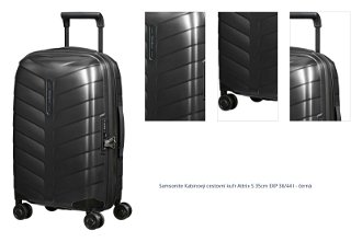 Samsonite Kabinový cestovní kufr Attrix S 35cm EXP 38/44 l - černá 1