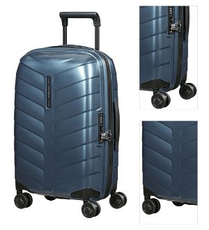 Samsonite Kabinový cestovní kufr Attrix S 35cm EXP 38/44 l - modrá 3