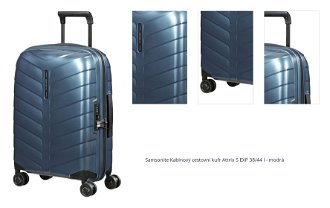 Samsonite Kabinový cestovní kufr Attrix S EXP 38/44 l - modrá 1