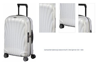 Samsonite Kabinový cestovní kufr C-lite Spinner 36 l - bílá 1
