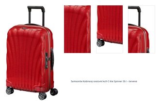 Samsonite Kabinový cestovní kufr C-lite Spinner 36 l - červená 1