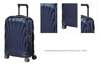 Samsonite Kabinový cestovní kufr C-lite Spinner 36 l - modrá 1