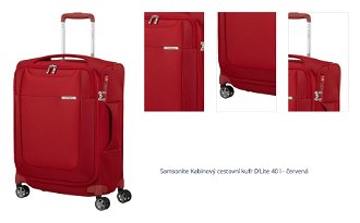 Samsonite Kabinový cestovní kufr D'Lite 40 l - červená 1