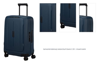 Samsonite Kabinový cestovní kufr Essens S 39 l - tmavě modrá 1