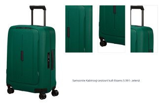 Samsonite Kabinový cestovní kufr Essens S 39 l - zelená 1