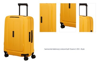 Samsonite Kabinový cestovní kufr Essens S 39 l - žlutá 1